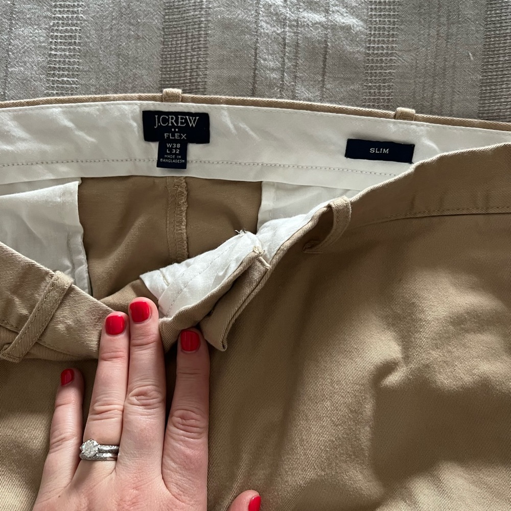 NWOT Mens J Crew Chinos 38 x 32 - Picture 3 of 10